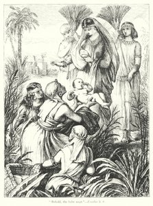 La découverte de Moïse - Henry Courtney (after) Selous