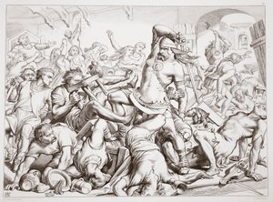 Comment Hereward a débarrassé Bourne des Français, illustration de Hereward the Great par Charles Kingsley, pub. 1870 - Henry Courtney Selous