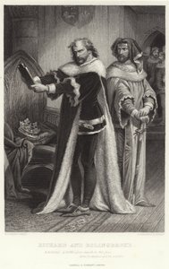 Richard et Bolingbroke, Richard II, Acte IV, Scène I - Henry Courtney Selous