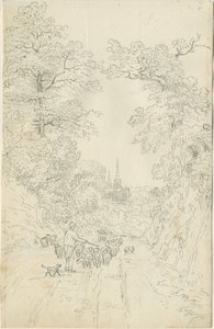 Cathédrale de Lichfield - Vue Sud-Est - Henry Curzon Allport