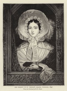 Sa Majesté dans la chapelle Saint-Georges, Windsor, 1846 - Henry Dawe