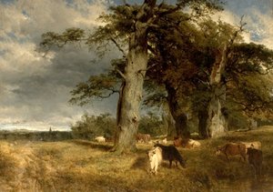 Paysage dans les Dukeries, Nottinghamshire, 1850