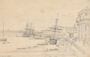 La Custom House, Londres - Henry Edridge