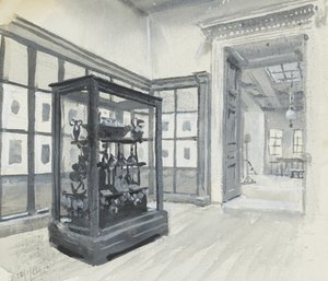 Vue intérieure du British Museum montrant la galerie des gravures - Henry Edward Tidmarsh