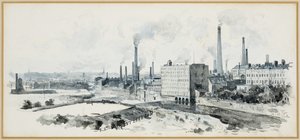 Lower Broughton depuis le Crescent, Salford - Henry Edward Tidmarsh