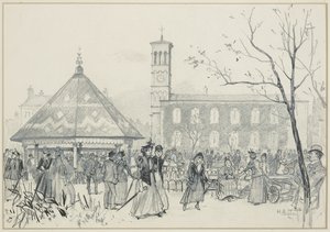 Samedi après-midi à Ardwick Green - Henry Edward Tidmarsh