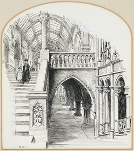 Le grand escalier, hôtel de ville - Henry Edward Tidmarsh