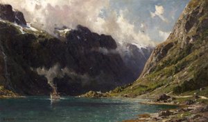 Naeroyfjord, Norvège, 1902 - Henry Enfield