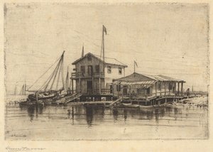 Au bord du ruisseau, Long Island - Henry Farrer