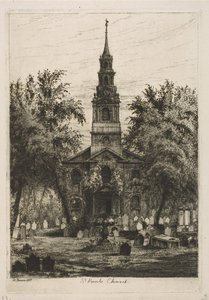 Chapelle Saint-Paul, New York (Scenes of Old New York) - Henry Farrer