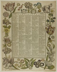 Page de titre, des Douze Mois de Fleurs - Henry Fletcher