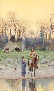 Indien à cheval, 1899 - Henry Francois Farny