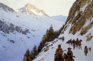 Le sentier sur le col, 1910 - Henry Francois Farny