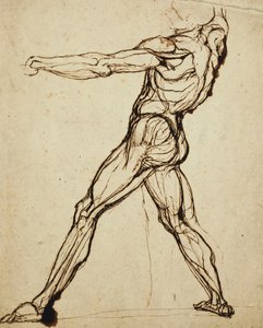 Un nu lançant - Johann Heinrich Füssli