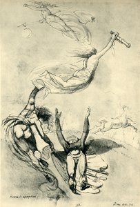 Héros mort avec déesses, 1778 - Johann Heinrich Füssli