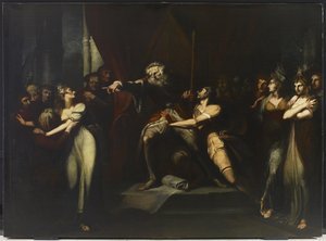 Lear bannissant Cordelia, vers 1784-90 - Johann Heinrich Füssli