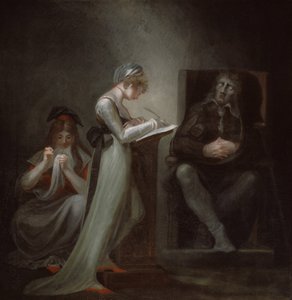 Milton dictant à sa fille, 1794 - Johann Heinrich Füssli