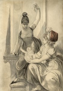 Mère et sa famille à la campagne, 1806-1807 - Johann Heinrich Füssli