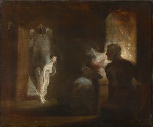 Ondine entre dans la maison du pêcheur et de sa femme, 1821 - Johann Heinrich Füssli