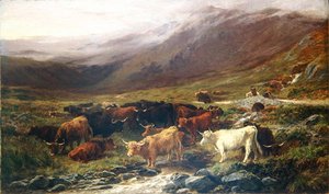 Vaches dans les Highlands - Henry Garland