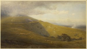 Vue sur les South Downs - Henry George Hine