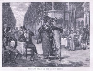 Beaux et belles de la période de la Régence vers 1818 - Henry Gillard Glindoni
