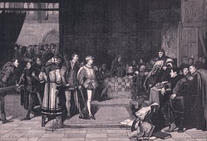 Henri, Prince de Galles devant le juge Gascoigne - Henry Gillard Glindoni