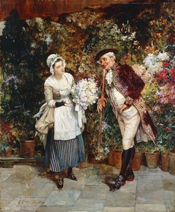 La Fille aux fleurs - Henry Gillard Glindoni