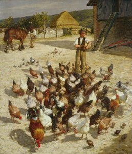 Une ferme du Sussex - Henry Herbert La Thangue