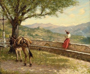 Appel à la vallée - Henry Herbert La Thangue