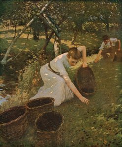 Cueillette des prunes, 1901 - Henry Herbert La Thangue