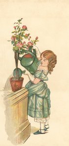 La Princesse jardinant