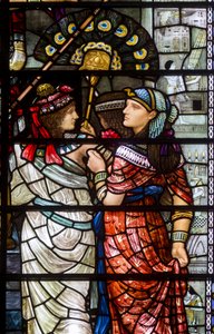 Cathédrale de Durham, Holday Workshop, Henry Holiday, Moïse quittant la cour de Pharaon (détail), 1895 - Henry Holiday