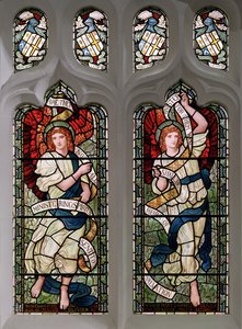 Grasmere, St Oswald, James Powell & Sons, Henry Holiday, Anges ministériels, 1893 - Henry Holiday
