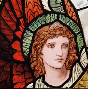 Grasmere, St Oswald, James Powell & Sons, Henry Holiday, Anges ministériels (détail), 1893 - Henry Holiday