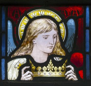 Kirkstall, St Stephen, Heaton Butler & Bayne, Henry Holiday, Tête d