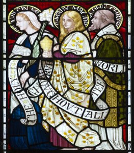 La Vierge Marie, Marie-Madeleine, Saint Jean, vers 1872 - Henry Holiday