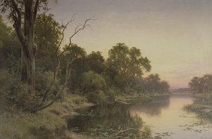 Un bras mort de la rivière Murray - Henry James Johnstone