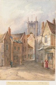 Wolverhampton - Église Saint-Pierre : aquarelle - Henry James Noyes