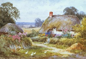 Un cottage en été - Henry John Sylvester Stannard