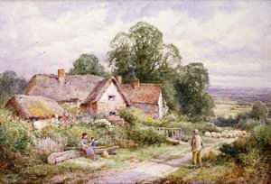 Un chemin de moutons près de Woburn, Bedfordshire - Henry John Sylvester Stannard