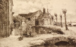 Sans titre [Scène de village] - Henry John Yeend King