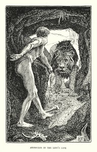 Androclès dans la grotte du lion - Henry Justice Ford