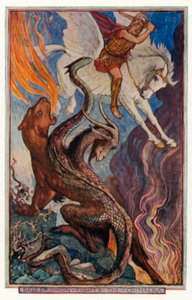 Bellérophon combat la Chimère - Henry Justice Ford