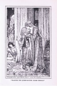Blanche la reine mère embrasse Herman - Henry Justice Ford