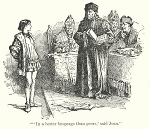 "Dans une meilleure langue que la tienne, dit Joan" (litho) - Henry Justice Ford