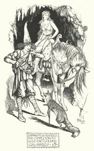 Renard-Boiteux conseille au simplet de garder la fille dorée pour lui-même - Henry Justice Ford