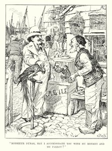 Monsieur Dumas, puis-je vous prêter mon singe et mon perroquet ? - Henry Justice Ford