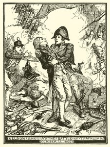 Nelson abattu à la bataille de Trafalgar, 21 octobre 1805