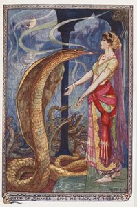 Reine des serpents, rends-moi mon mari, illustration du Livre des fées d